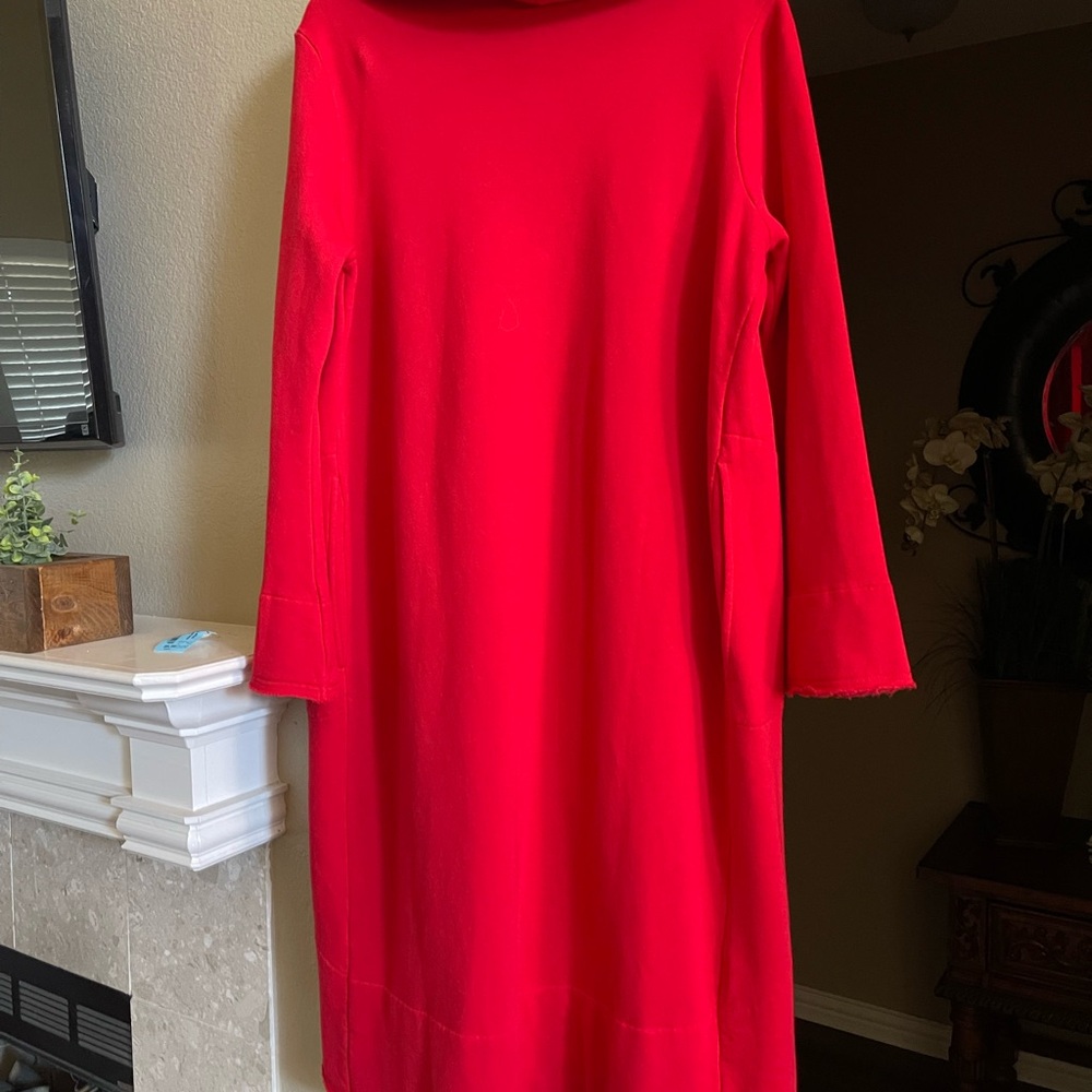 BRYN WALKER Bamboo Organic Cotton Fleece Didion Wrap Coat Duster jacket - Picture 9 of 12